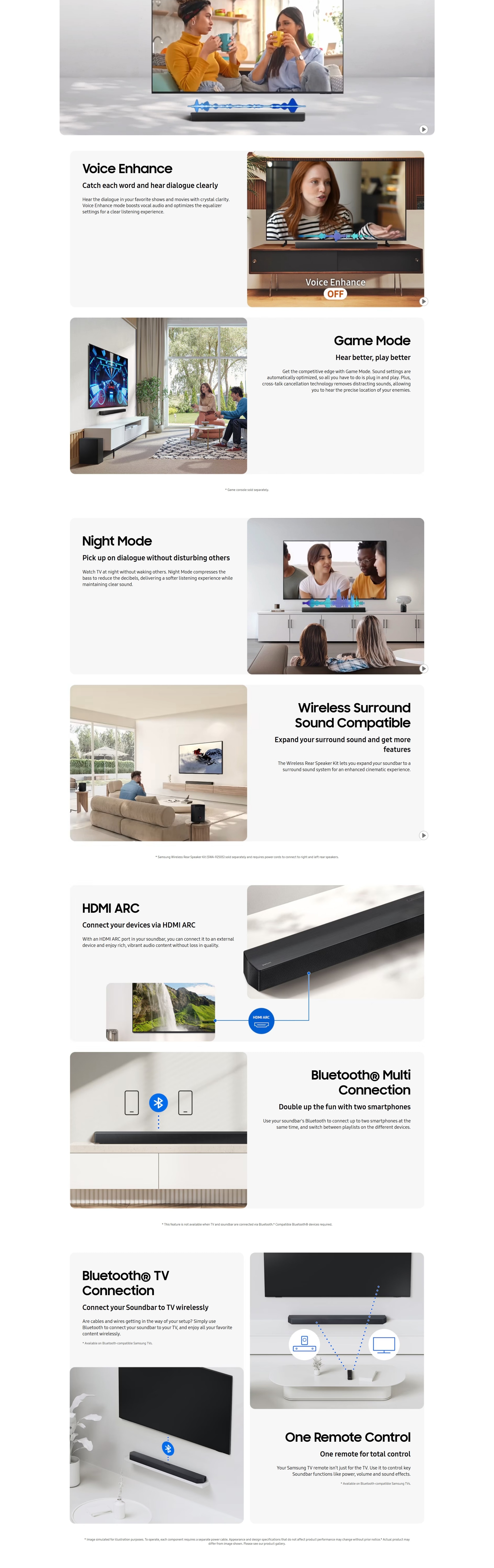 SAMSUNG B-series Soundbar HW-B650F 3.1 ch Subwoofer (2025)